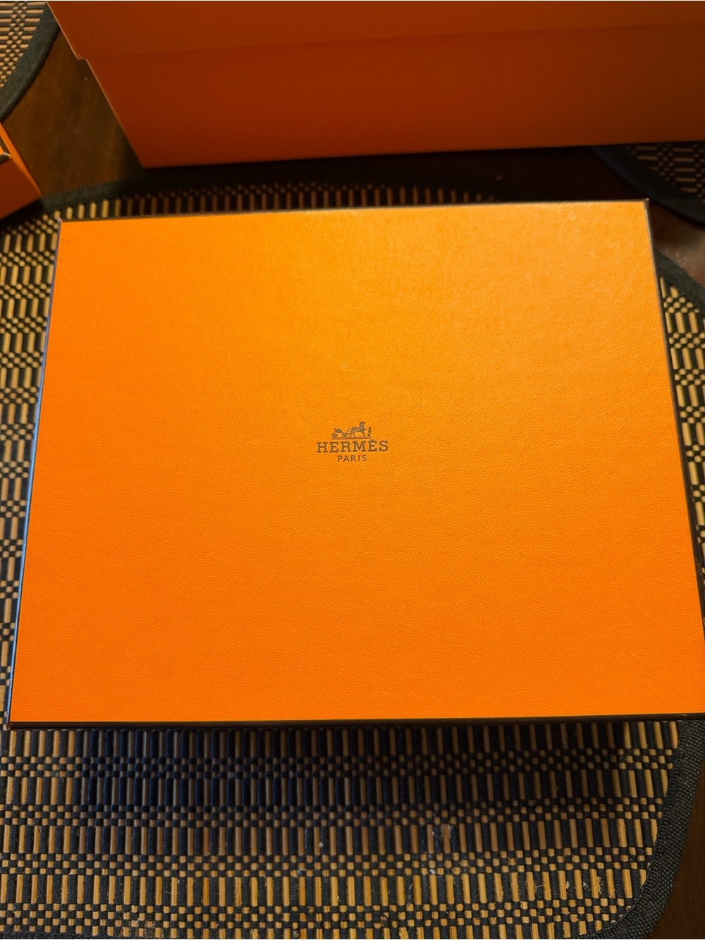 Hermes Orange Logo Gift Box